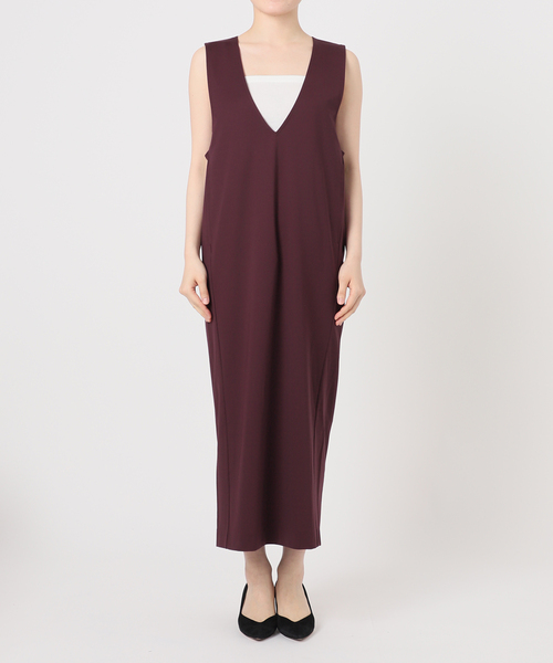 '24AW＊VERMEIL par iena コンパクトジャージナローワンピース コンパクトジャージナローワンピース（ワンピース）｜VERMEIL