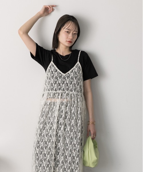 ad thie（アドティエ） ワンピース 裾ボリューム レースキャミ