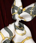 スカーフ バンダナ スカーフリング付き 大判総...の詳細画像3