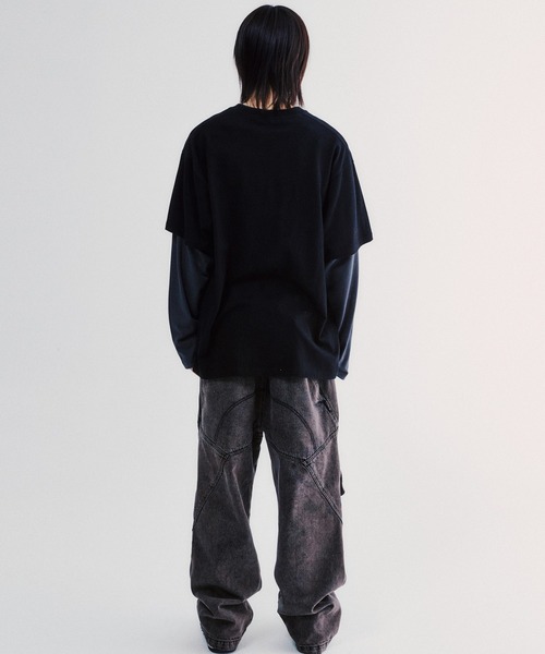 tシャツ A'GEM/9 × .kom 「ISTKUNST/イストクンスト」 FOREVER HOMIES LAYERED LS TEE/FOREVE A'GEM/9 × .kom 『ISTKUNST/イストクンスト』 FOREVER HOMIES