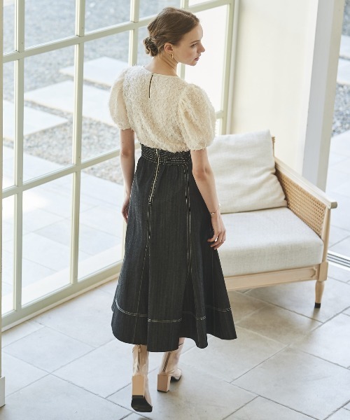 AND COUTURE 「And Couture」 デニムロングスカート SMALL