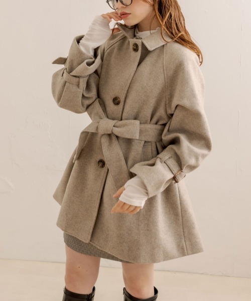 【OLIVE de OLIVE】 ミドルコート OLIVE des アウター ミドルコート レディース : ZOZOTOWN Yahoo