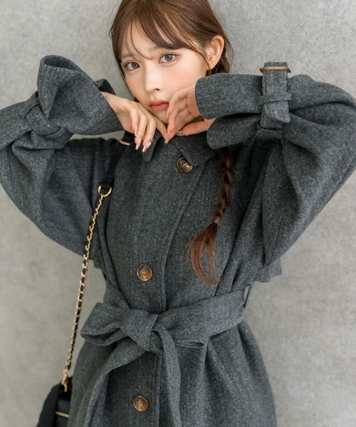 【OLIVE de OLIVE】 ミドルコート OLIVE des アウター ミドルコート レディース : ZOZOTOWN Yahoo