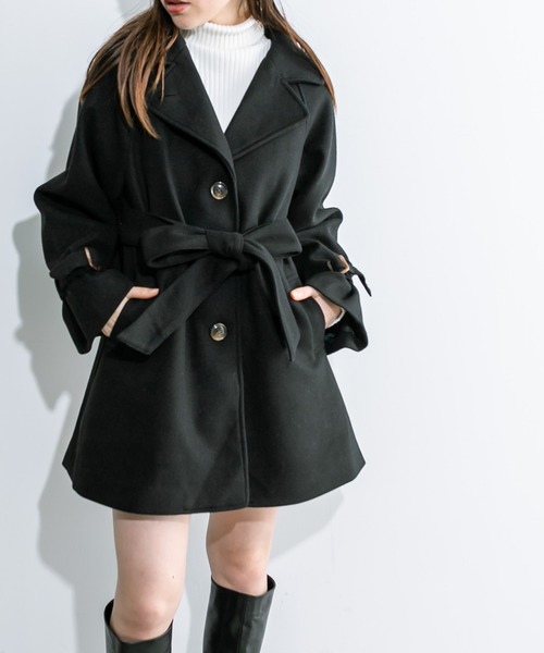 OLIVE des OLIVE【web限定】ミドル丈コート OLIVE des アウター ミドルコート レディース : ZOZOTOWN Yahoo