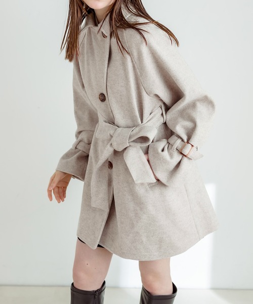 【OLIVE de OLIVE】 ミドルコート OLIVE des アウター ミドルコート レディース : ZOZOTOWN Yahoo
