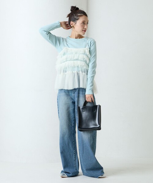 FREAK'S STORE ベスト ジレ 限定展開 2way チュール ボリューム