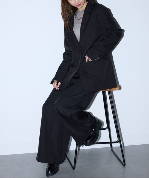 ジャケット・アウター MESH TAILORED JACKET MAISON BREEZE reveur ジャケット テーラードジャケット