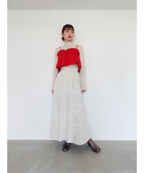 sahara スカート Suede Flare Skirt/スエードフレアスカート 