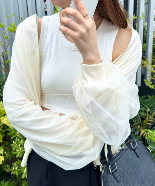 CONNSE シアーブルゾン WHITE シアーブルゾン – CONNSE