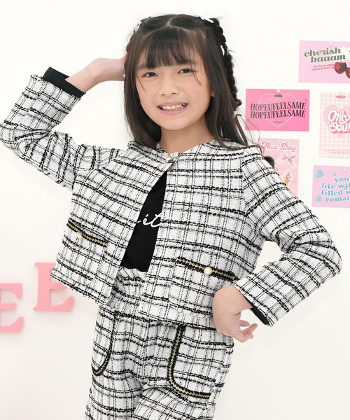 Bee des Bee ノーカラージャケット アウター 「セットアップ可能