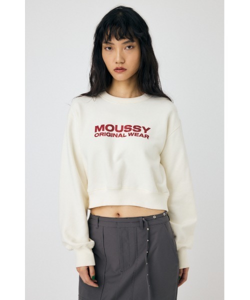トレーナー スウェット RHINESTONE MOUSSY POJ レディース