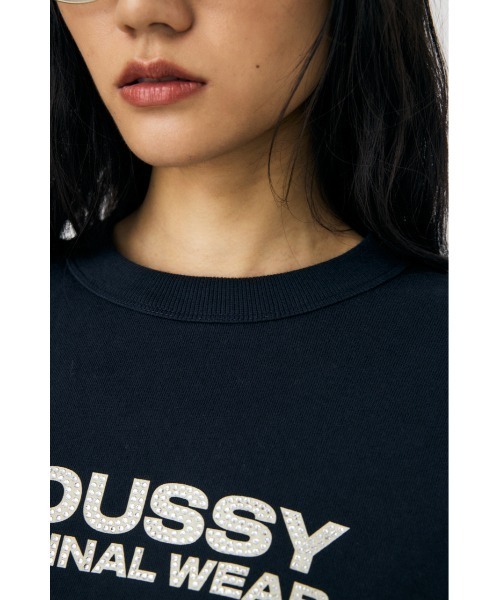 MOUSSY トレーナー スウェット RHINESTONE POJ レディース
