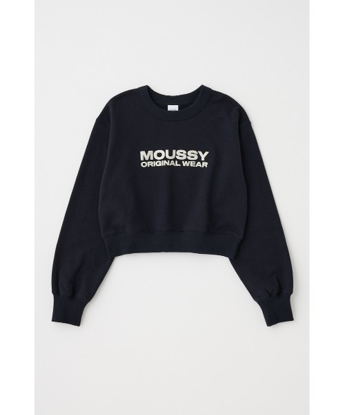 トレーナー/スウェット MOUSSY SILHOUETTE POJ MOUSSY（マウジー） トレーナー スウェット RHINESTONE MOUSSY POJ