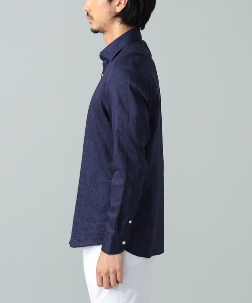 Brilla per il gusto シャツ リネン ナチュラルストレッチ