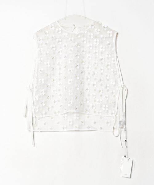 Yori 「Yori」 24AW shirocon clover ノースリーブブラウス 38