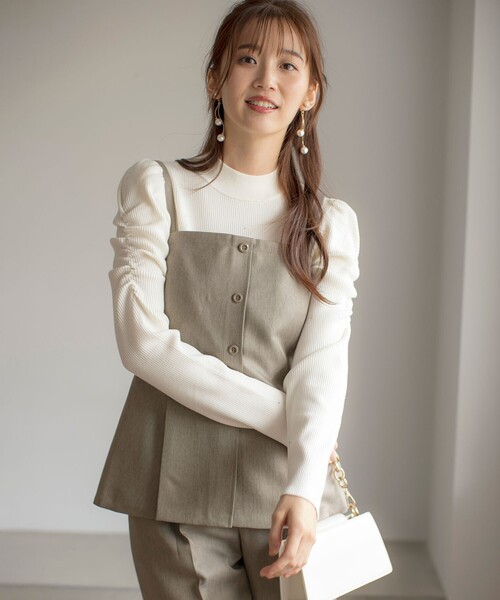 ANY SIS（エニィスィス） セットアップ 「洗える」ビスチェ ＆ ワイド