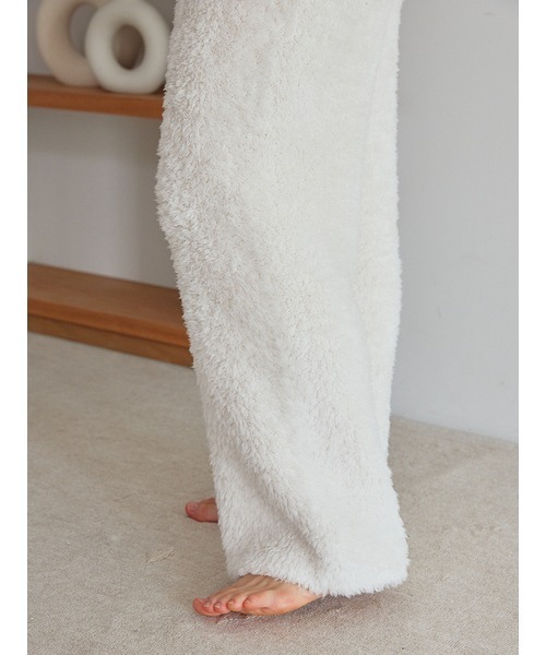 ルームウェア・パジャマ gelato pique [HOLIDAY] Feather long pants PWNP245085 ジェラートピケ レディース HOLIDAY フェザープルオーバー