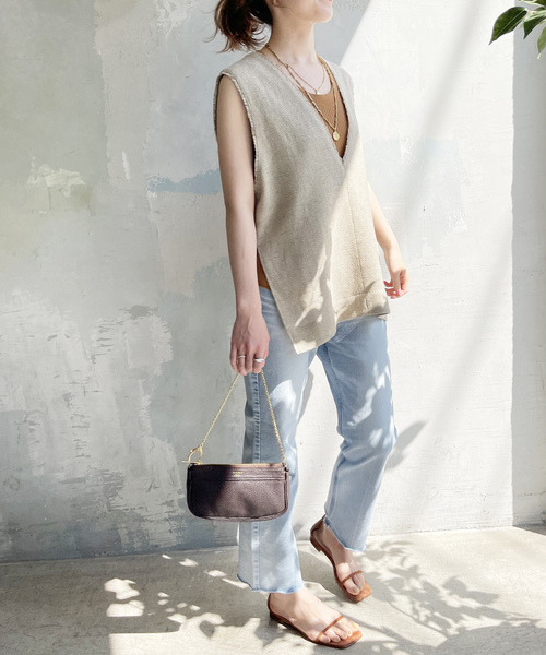 「Spick & Span」 ノースリーブブラウス - ブラウン レディース Spick＆Span 「Spick & Span」 ノースリーブブラウス - ブラウン