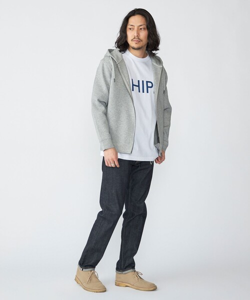 Risley◆ジップパーカー/FREE/コットン/WHT/R2401-BMP629 Risley(リズレー) / ジップパーカー/FREE/コットン/WHT/R2401