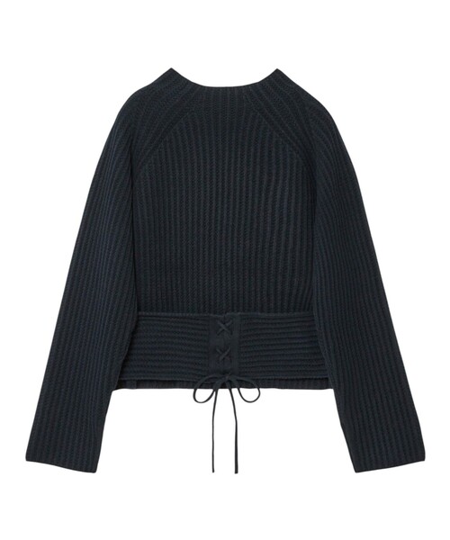 ANAYI ニット セーター バックレースアップ プルオーバー