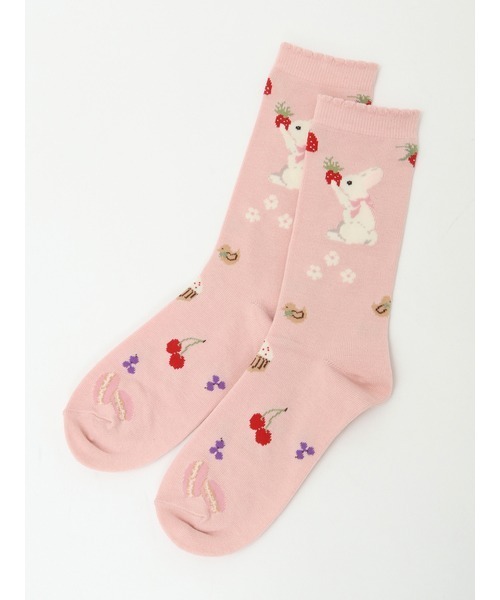 PINKHOUSE 新品未使用 靴下 6足 セット セール】【5足セット】ハート 刺繍 シャギー ルーム ソックス
