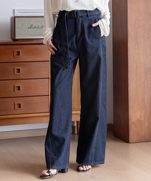DAY CLOSET ワイドパンツ ジーンズ デニム デニムパンツ レディース
