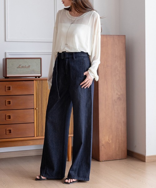 DAY CLOSET ワイドパンツ ジーンズ デニム デニムパンツ レディース