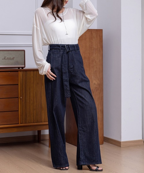DAY CLOSET ワイドパンツ ジーンズ デニム デニムパンツ レディース
