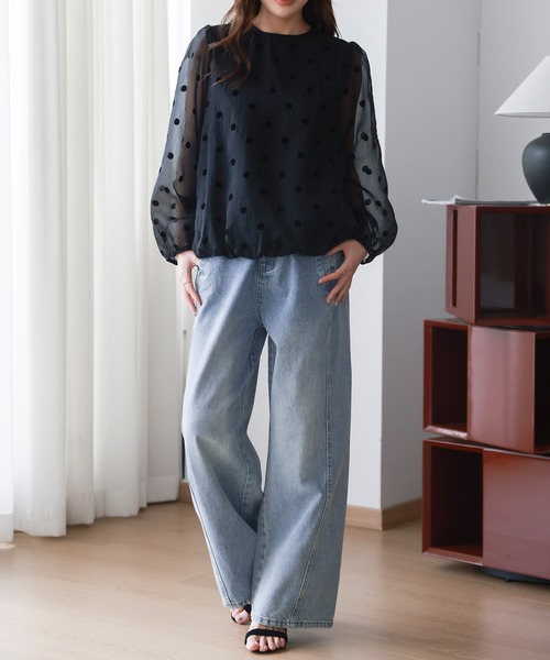 DAY CLOSET ワイドパンツ ジーンズ デニム デニムパンツ レディース