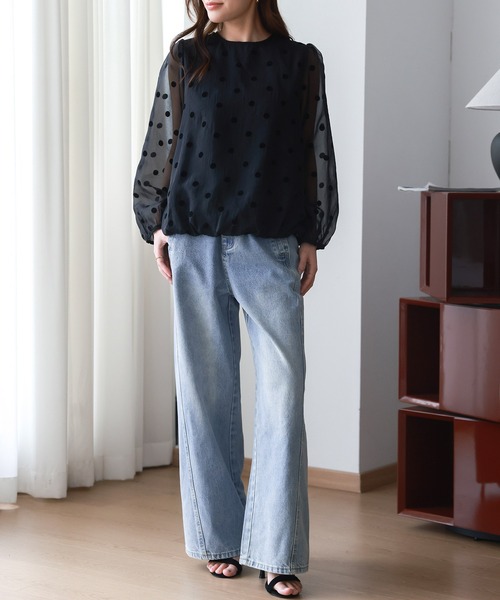 DAY CLOSET ワイドパンツ ジーンズ デニム デニムパンツ レディース