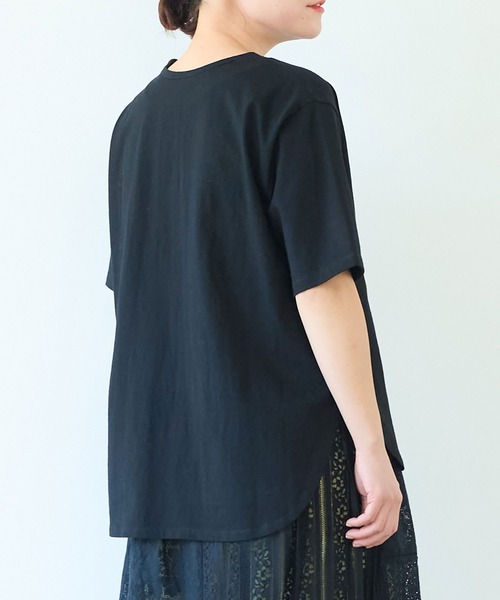 yuni コットンレース刺繍Tシャツ yuni tシャツ コットンレース刺繍Tシャツ レディース : ZOZOTOWN