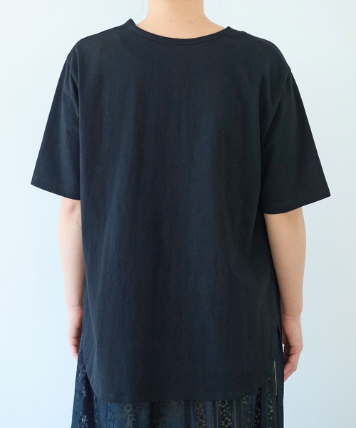 yuni コットンレース刺繍Tシャツ yuni tシャツ コットンレース刺繍Tシャツ レディース : ZOZOTOWN