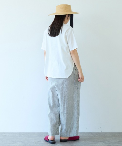yuni コットンレース刺繍Tシャツ △コットンレース刺繍Tシャツ（Tシャツ/カットソー）｜yuni