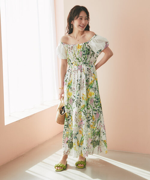 0【美品】efla フラワープリント　エアリーワンピース　日本製 000000008670-01-l.jpg?t=