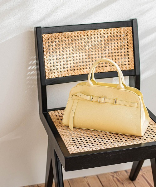 ベルトボストンバッグ　Bag BAG 2サイズ展開】ベルトデザインボストンバッグ（ボストンバッグ