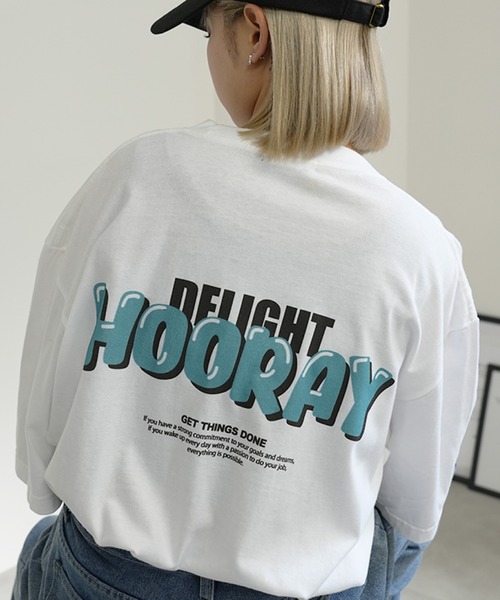 tシャツ バックデライトロゴ ビッグシルエット ユニセックス Tシャツ レディース メンズ