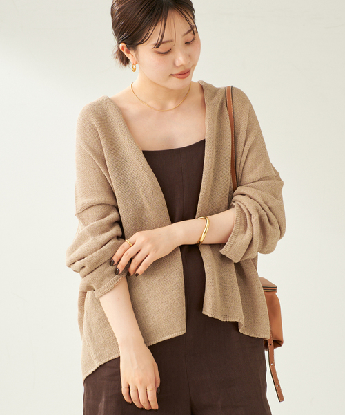 美品 plage linen sweat ボレロカーディガン ニットカーディガン plage カーディガン linen sweat ボレロ レディース : ZOZOTOWN