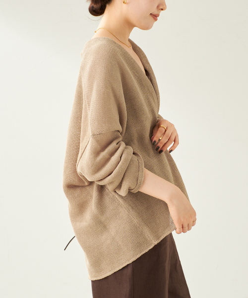 美品 plage linen sweat ボレロカーディガン ニットカーディガン linen sweat ボレロ（カーディガン）｜Plage（プラージュ）の