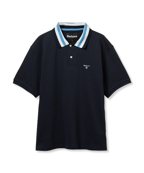 Barbour ネイビー ポロシャツ Mサイズ Barbour ポロシャツ Hawkesmoor スポーツ メンズ レディース