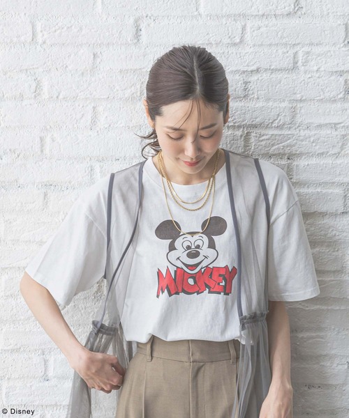 GLOBAL WORK ミッキーマウス Tシャツ Mサイズ グレー GLOBAL WORK ミッキーマウスTシャツ 110 - メルカリ