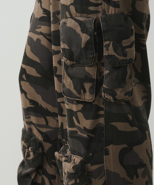 AIVER（アイバー） カーゴパンツ カモレイヤードカーゴパンツ メンズ