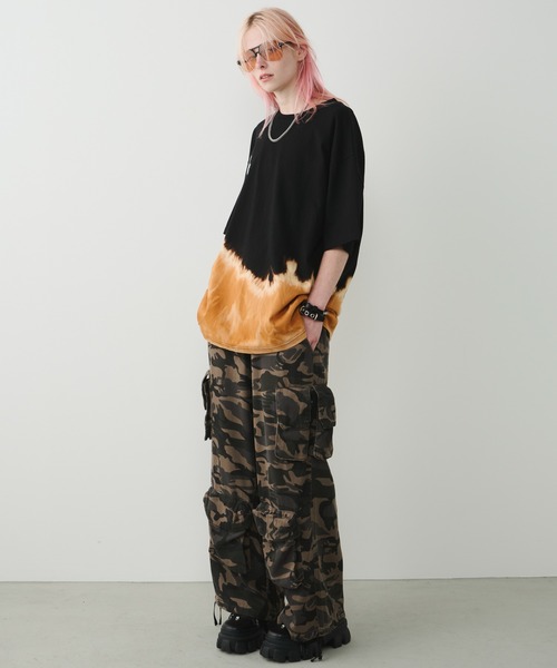 AIVER（アイバー） カーゴパンツ カモレイヤードカーゴパンツ メンズ