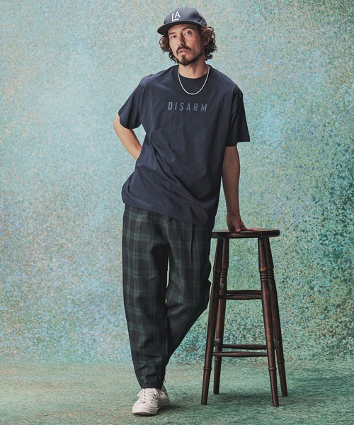 THEOREM パンツ mp13721- Plaid Pattern Ankle Tapered Pants チェック
