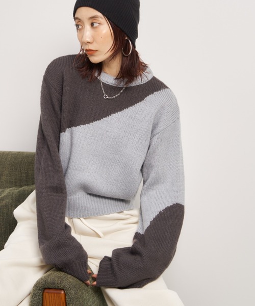 Randy♡シャツドッキングベアニットアンサンブル シャツドッキングベアニットアンサンブル – Randy