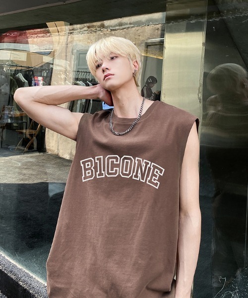 boohoo MAN★オーバーサイズ イーグル Tシャツ タンクトップ★黒 tシャツ オーバーサイズ タンクトップ メンズ / ロゴプリント