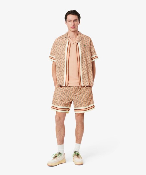 LACOSTE（ラコステ） パンツ モノグラム総柄ショーツ メンズ