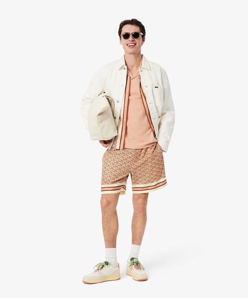 LACOSTE（ラコステ） パンツ モノグラム総柄ショーツ メンズ
