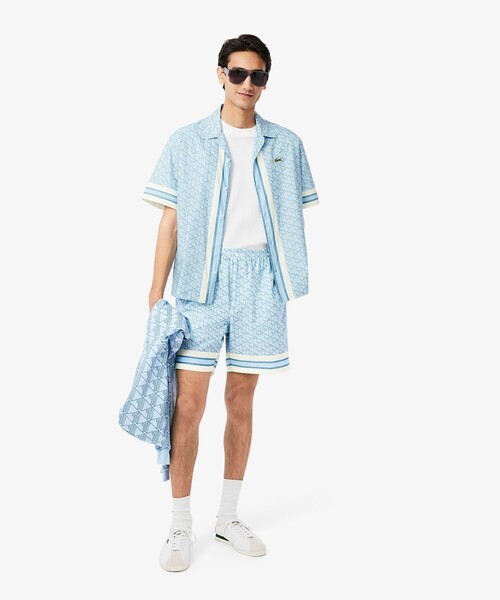 LACOSTE（ラコステ） パンツ モノグラム総柄ショーツ メンズ
