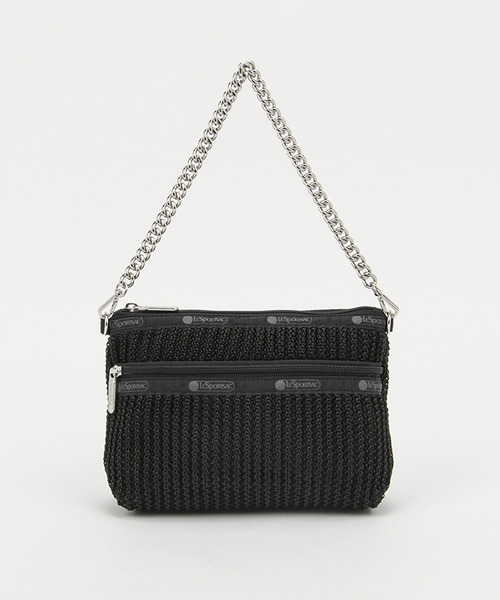 【LeSportsac】CHAIN CROCHET CLUTCH 2wayバッグ 人気 レスポートサック LeSportsac CHAIN CROCHET CLUTCH （ベージュ