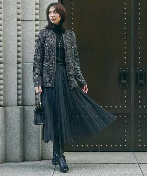 最終価格　タグ付き【23区】プリーツスカート　38 23区 「23区」 プリーツスカート 38 ブラック レディース